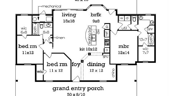 Floor plan with 3rd bedroom (included)